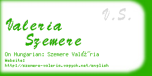 valeria szemere business card